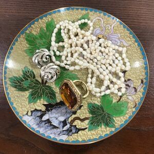 VINTAGE Mid-century mOdern  BRASS Catch All/Trinket tray